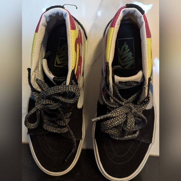 Vans SK8-Hi Platform 2.0 (After Dark) Camo/True White Size M 5.5 / W7 MSRP $75 - Picture 5 of 10